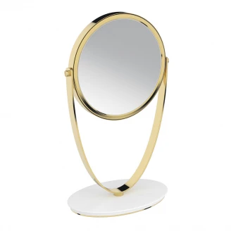 Fristående Spegel Amador Guld-Vit 22x38 cm
